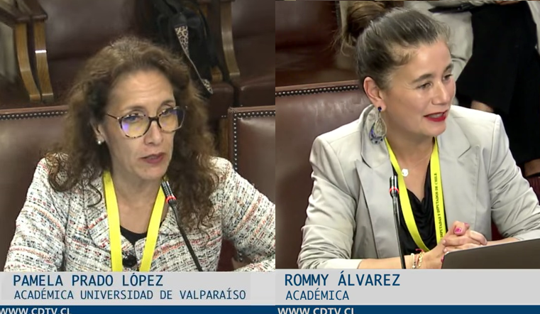Profesoras Pamela Prado y Rommy Álvarez participan en sesiones de la Comisión de Mujeres y Equidad de Género de la Cámara de Diputadas y Diputados